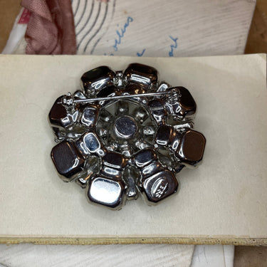Weiss Rhinestone Circle Brooch Jewelry Bloomers and Frocks